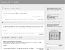 Tablet Screenshot of allbacktomine.com